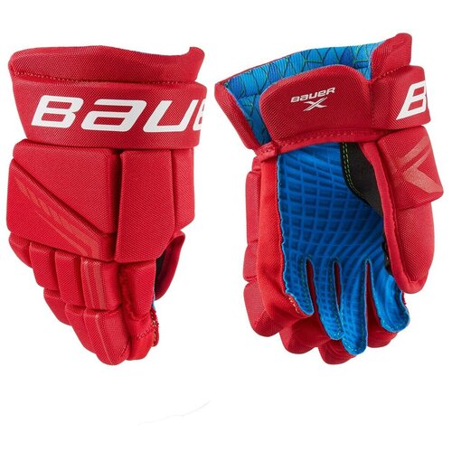 Перчатки хоккейные BAUER X S21 YTH 1058656 (8 / красный)