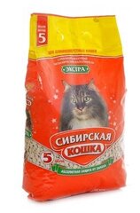 Сибирская кошка Экстра Впитывающий наполнитель для длинношерстных кошек 7л, 3 кг