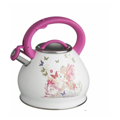 фото Чайник со свистком катунь kt 132 "бабочки", 2,5л