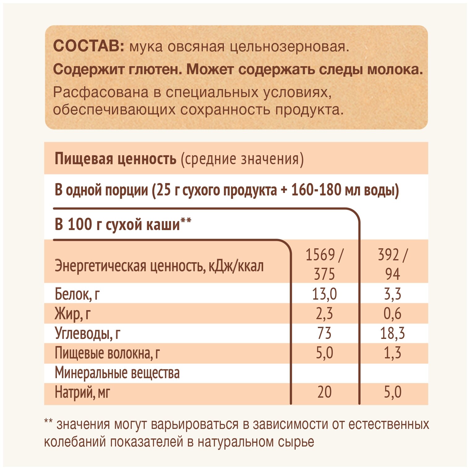 Каша овсяная Nutrilak Premium Pro Cereals цельнозерновая безмолочная, 200гр - фото №6