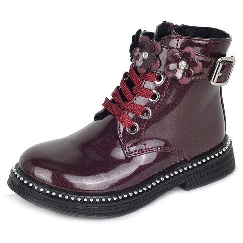 фото Ботинки детские демисезонные для девочек k8090mh-1a honey girl размер 25, красный