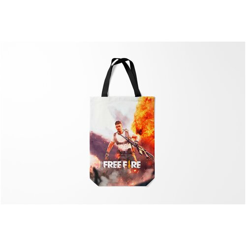 фото Сумка-шоппер / 31х42 см / геймерам / garena free fire burnettie