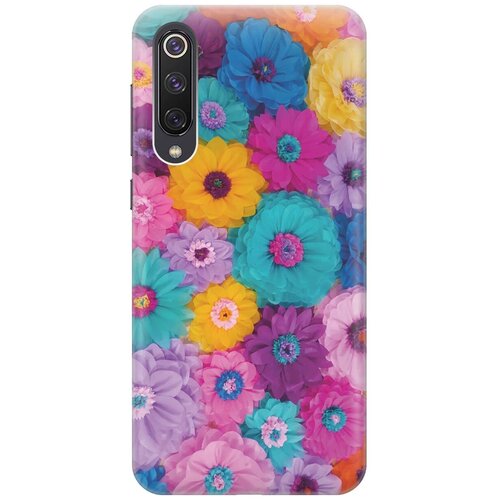 фото Gosso ультратонкий силиконовый чехол-накладка для xiaomi mi 9 se с принтом "бумажные цветы"