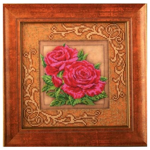 фото Набор для вышивания бисером "роскошные розы", арт. в411 радуга бисера