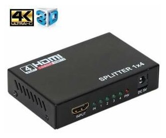 HDMI-разветвитель видеосигнала 1 вход/4 выхода HDMI V1.4 | ORIENT HSP0104H