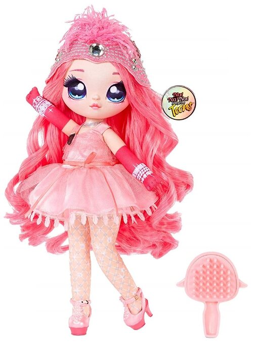 Мягкая кукла-сюрприз На На На Сюрприз Подростки - Coco Von Sparkle, 28 см (Na! Na! Na! Surprise Teens Flamingo Girl Coco Von Sparkle Plush Doll)