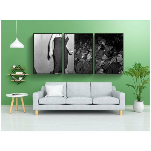 фото Набор модулных постеров для интерьера "мэрлин монро, знаменитость, женщина" 60x90 см. в тубусе, без рамки lotsprints