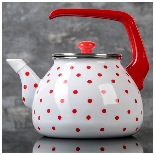 фото Чайник «горошек» 3 л, фиксированная ручка интерос