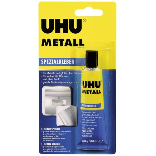 Клей UHU Metall 46670, 30 г, 33 мл клей карандаш uhu stic 21 г 33