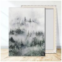 Лесной туман / Картина на холсте / 30х40 см