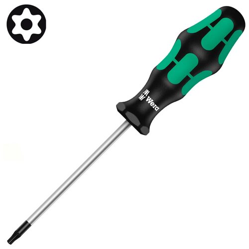 Отвертка TORX® WERA Kraftform Plus 367 BO, TX 9 x 60 мм, с отверстием 138259