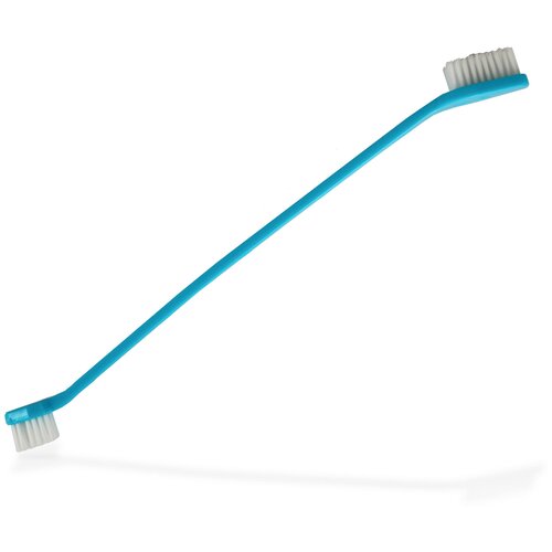 Щётка зубная двусторонняя для животных, бирюзовая, 1 шт, 