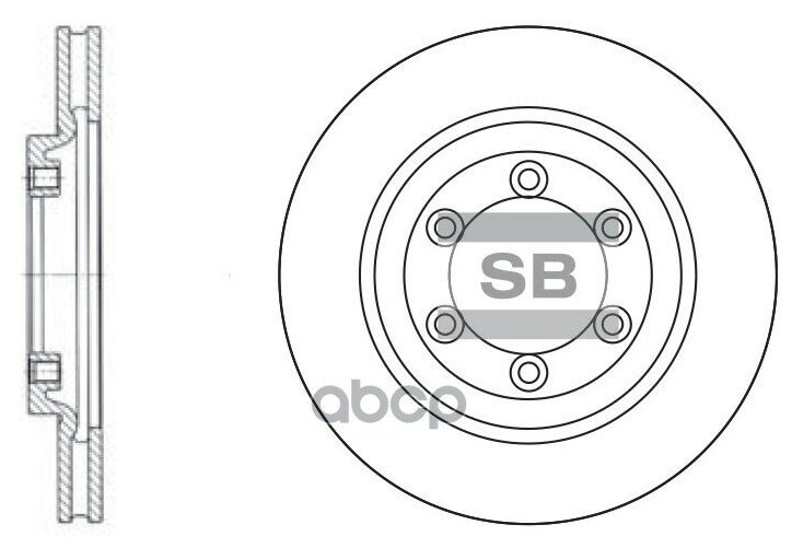 Диск Тормозной, Передний Sangsin brake арт. SD3015