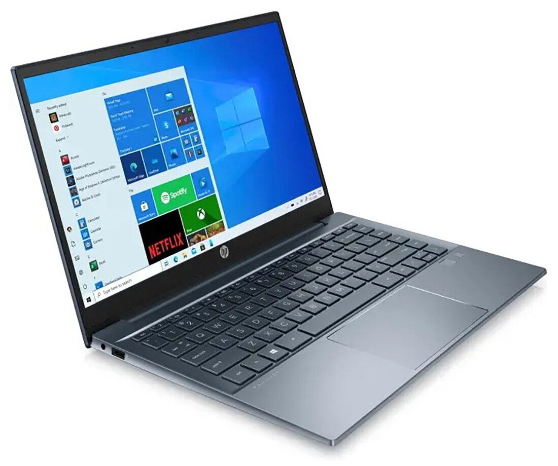 Ноутбук HP Pavilion 14-ec0030ur AMD Ryzen 5 5500U 21 GHz - 40 GHz 8192 Mb 14 Full HD 1920x1080 512 Gb SSD DVD нет nVidia GeForce MX450 2048 Mb Windows 10 Home синий 4E1V4EA