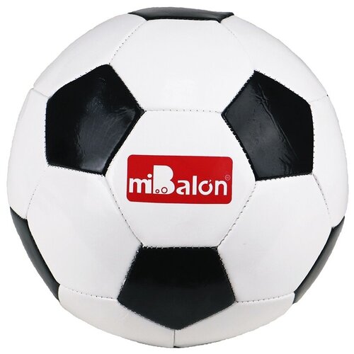 Мяч футбольный ПВХ, черный+белый цвет, размер 5, окружность 70 см Арт. AN01117