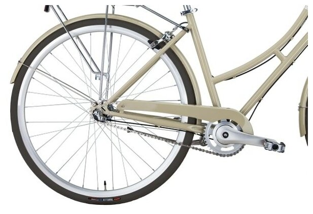 Велосипед BEARBIKE Algeria (2021), городской (взрослый), рама 18", колеса 28", кремовый, 15.55кг [1bkb1c183z02] - фото №2