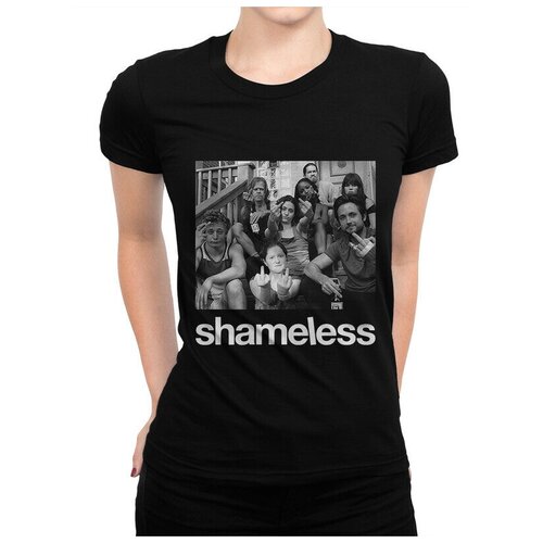 Футболка DreamShirts Бесстыжие - Shameless Женская Черная 3XL