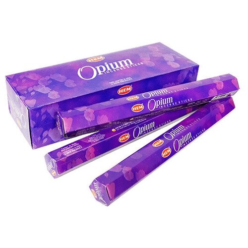 Благовония палочки HEM Опиум Opium 120 шт благовоние hem black opium черный опиум 20 палочек