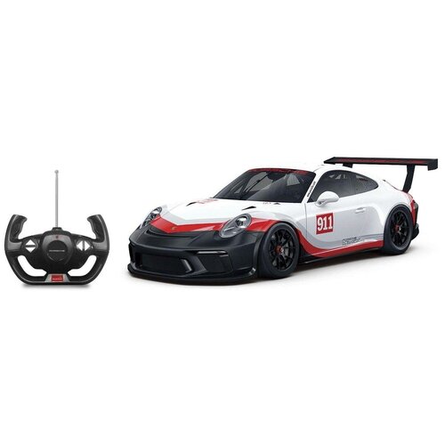 Машина р у 1:14 Porsche 911 GT3 CUP, цвет белый 75900 детский конструктор porsche gt3 cup 2 0 playmobil playset