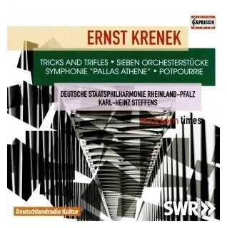Компакт-Диски, Capriccio, DEUTSCHE STAATSPHILHARMONIE RHEINLAND-PFALZ, KARL-HEINZ STEFFENS - Krenek: Tricks And Trifles, Orchestral Pieces, Symphonie 'Pallas Athene'  & Potpourrie (CD)