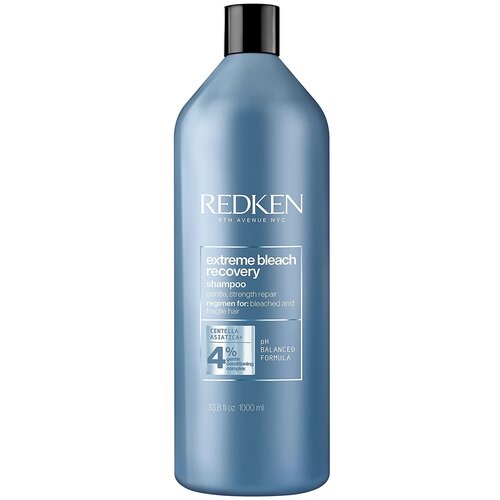 шампунь для волос женский redken extreme bleach recovery shampoo 300 мл для осветленных и ломких волос Redken шампунь Extreme Bleach Recovery для осветлённых и ломких волос, 1000 мл