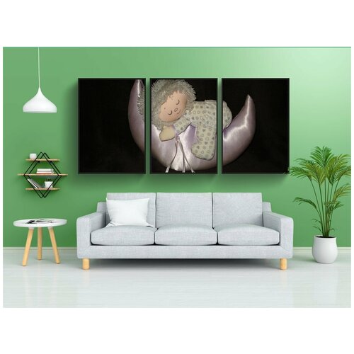 фото Набор модулных постеров для интерьера "кукла, игрушка, сон" 60x90 см. в тубусе, без рамки lotsprints