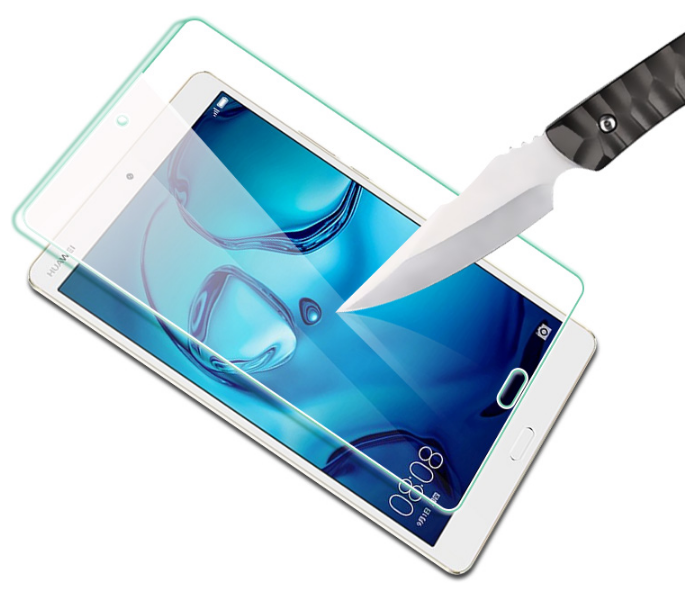 Защитное противоударное стекло MyPads для планшета Huawei MediaPad M3 8.4 LTE (BTV-W09/ DL09) с олеофобным покрытием
