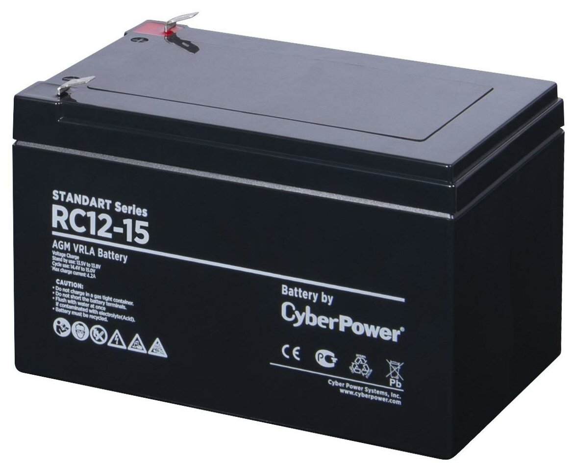 Battery CyberPower Standart series RC 12-15 / 12V 15 Ah