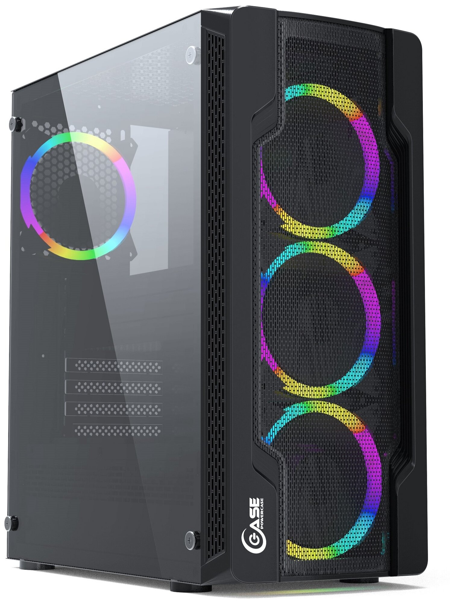 Корпус ATX Без БП Powercase Mistral X4 Mesh LED, CMIXB-L4, чёрный