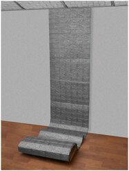 Самоклеящаяся ПВХ 3D-панель для стен в рулоне LAKO DECOR, Классический кирпич Серебро-серый, 70x600см, толщина 6мм