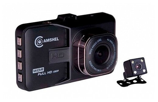 Видеорегистратор CamShel DVR 210, 2 камеры черный