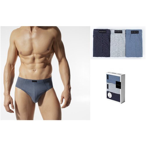 фото 3mp-070 комплект трусов мужских atlantic классика 3 штуки - размер: s, цвет: mix