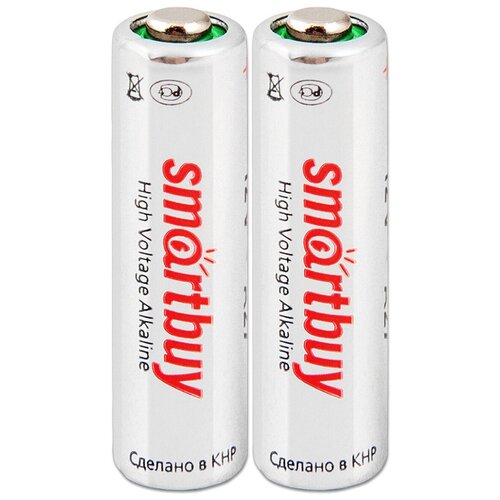 Батарейка SmartBuy A27 (27A, V27A, MN27), упаковка 2 шт. батарейка gopower lr27 a27 mn27 bl5 alkaline 12v 5 100 1000 gopower lr27 a27 mn27 00 00022424