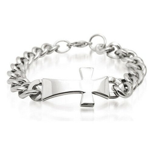 Браслет-цепь мужской с крестом PARURE 