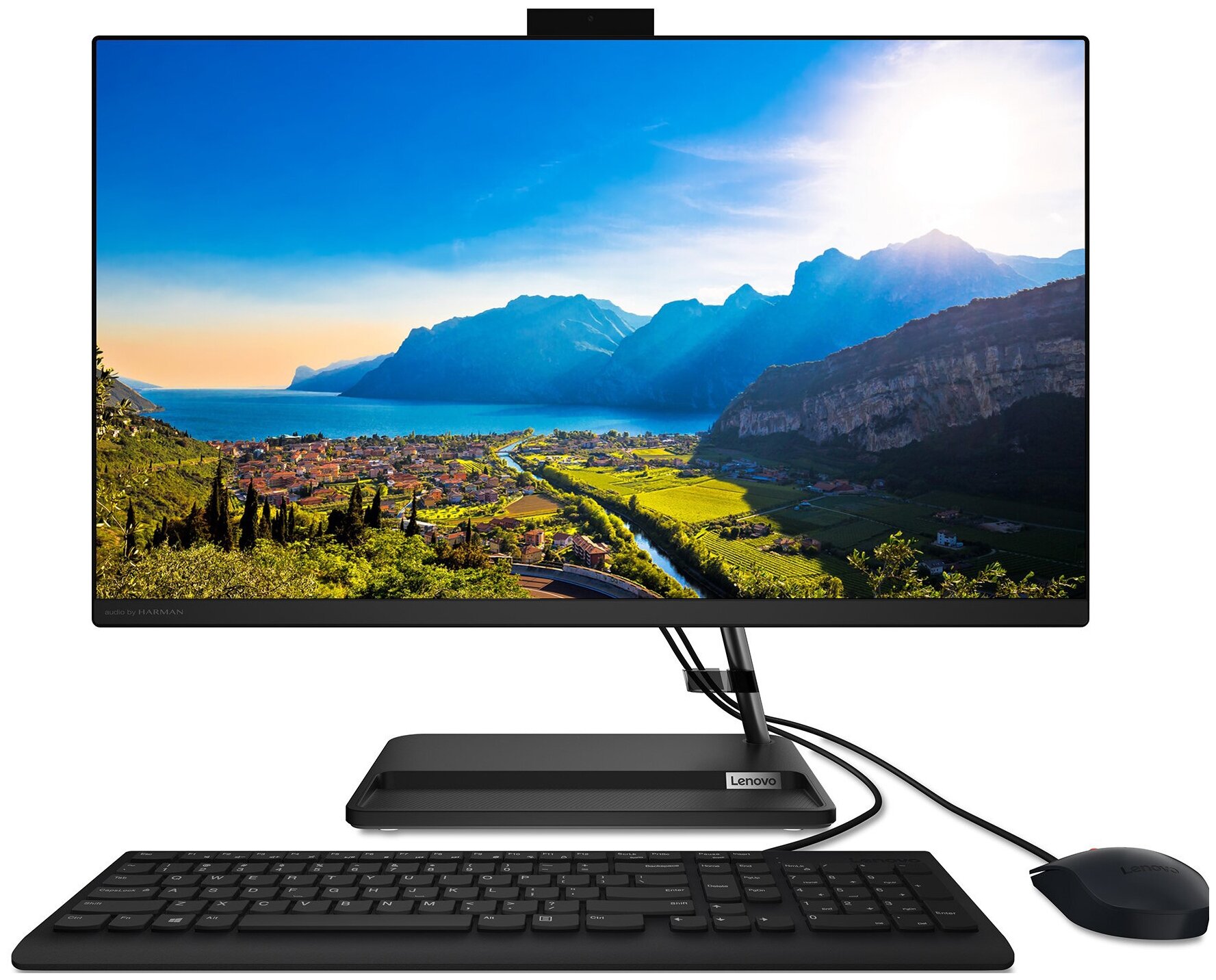 Моноблок Lenovo IdeaCentre AIO 3 Gen 6 27" FHD /AMD Ryzen 5 5625U/16GB/256GB SSD/Radeon Graphics/DOS/черный (F0FY00FTRU)