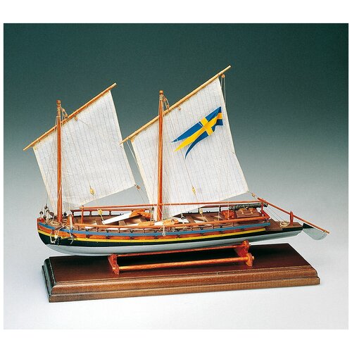 фото Сборная модель корабля amati (италия), канонерская лодка cannoniera svedese 1775, am1550