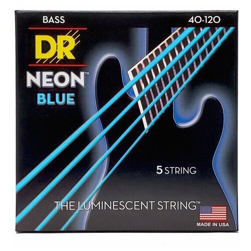 DR Strings NBB5-40 HI-DEF NEON Струны для 5-струнной бас-гитары