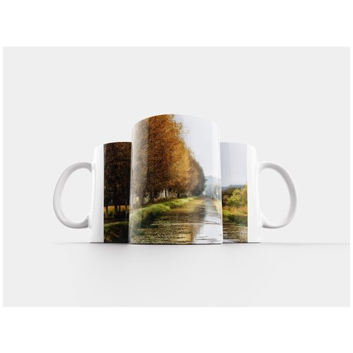 фото Кружка "осень, пейзаж, река" 320 мл lotsprints