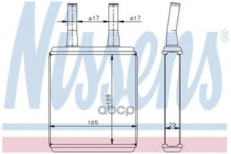 Радиатор отопителя nissens арт. 77604 - NISSENS арт. 77604