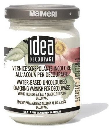 Maimeri Лак "Idea Decoupage" кракелюрный бесцветный 125 ml