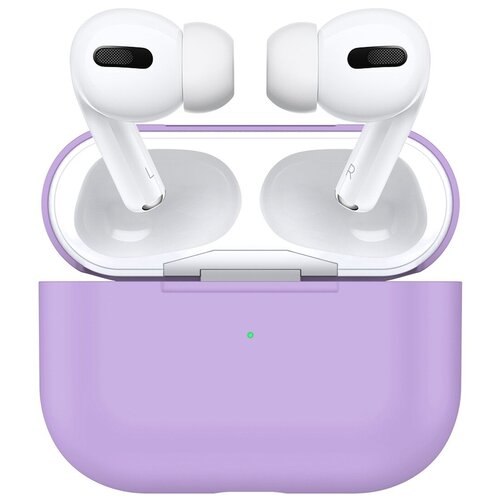 фото Чехол силиконовый для airpods pro (5), светло-фиолетовый, a+ китай