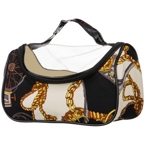 фото Косметичка черная с принтом, 20х10 см santalino (702-1420) languo