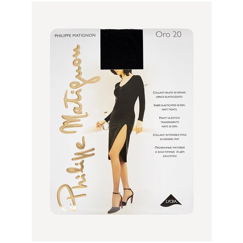 фото Колготки philippe matignon oro, 20 den, размер 4, nero