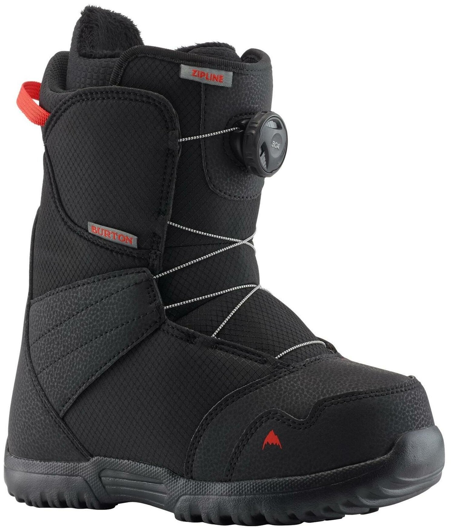 Ботинки для сноуборда детские BURTON 2021-22 Zipline Boa Black (US:5K)