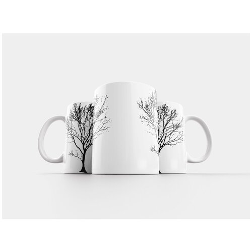 фото Кружка "дерево, силуэт, чернить" 320 мл lotsprints