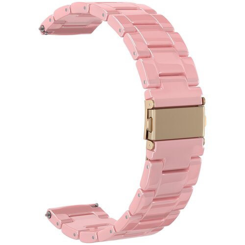 Ремешок из смолы GSMIN Farl 22 для Ticwatch E2 (Розовый)