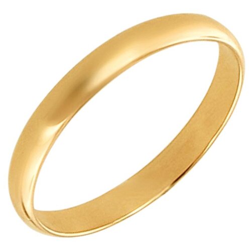 Обручальное кольцо из желтого золота 585 пробы 01О030343. Размер 19.5