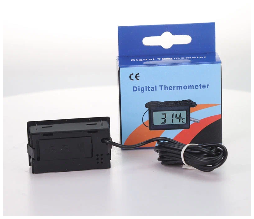 Термометр цифровой с выносным датчиком, для температуры воздуха и воды, для аквариума - фотография № 7
