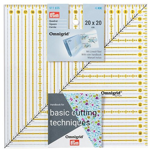 611655 Линейка Omnigrid для пэчворка 30*30см, Prym шкатулка трехъярусная 36 19 30см prym 612578