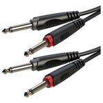 Кабель аудио 2xJack - 2xJack Roxtone RACC100/2 2.0m - изображение